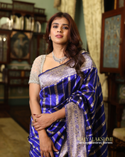 Load image into Gallery viewer, Hebah Patel – Pure Silk Saree with Woven Border &amp; All-Over Zari