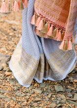 Load image into Gallery viewer, Enakshi River Whisper Saree – Ice Blue Georgette Banarasi Brocade dupatta