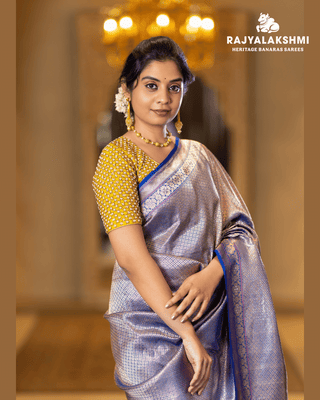 Rolex Weave Banarasi Saree with Kadwa Border – Bestseller Elegance