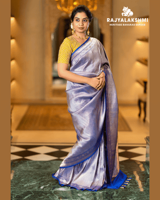 Rolex Weave Banarasi Saree with Kadwa Border – Bestseller Elegance