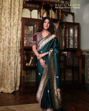 Load image into Gallery viewer, Harman Kaur – Vintage Mashru Silk Saree with Modern Patterns