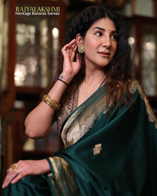 Harman Kaur – Vintage Mashru Silk Saree with Modern Patterns