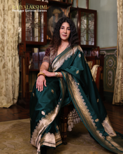 Load image into Gallery viewer, Harman Kaur – Vintage Mashru Silk Saree with Modern Patterns