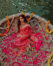Load image into Gallery viewer, Pink Meenakari Banarasi Bridal Saree | ZARDOSI BANARASI