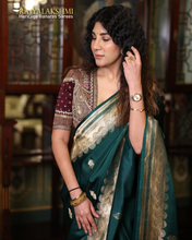 Load image into Gallery viewer, Harman Kaur – Vintage Mashru Silk Saree with Modern Patterns