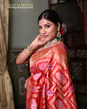 Load image into Gallery viewer, Singer Mangli – Cultural Heritage Banarasi Silk Saree