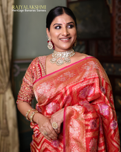 Load image into Gallery viewer, Singer Mangli – Cultural Heritage Banarasi Silk Saree