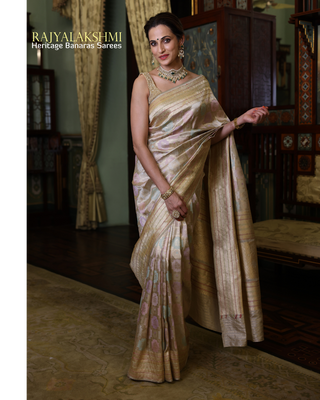 Shilpa Reddy – Rankat Banarasi Silk Saree with Kadwa Weave