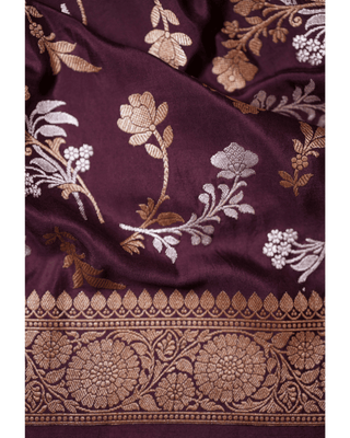 Vintage Kadwa Jangla Banarasi Silk Saree – Heritage Weave