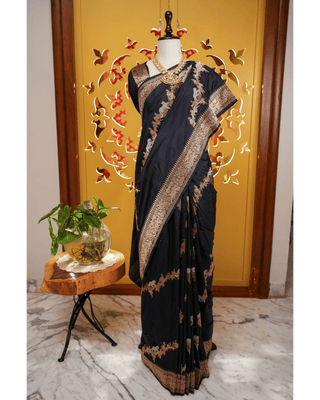 Masterpiece Sher Weave Kadwa Silk Saree – Handwoven Luxury