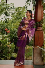 Load image into Gallery viewer, Alaru Purple Shikargah Brocade
