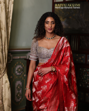 Load image into Gallery viewer, Vasuki Sunkavalli – Gajji Silk Saree with Sona Roopa Zari in Kadwa Weave