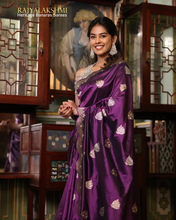 Load image into Gallery viewer, Divya Boppanna – Pure Banarasi Silk Saree with Scallop Detailing &amp; Meenakari