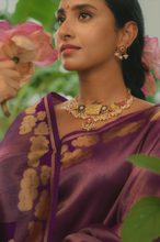 Load image into Gallery viewer, Alaru Purple Shikargah Brocade