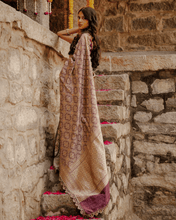 Load image into Gallery viewer, Brown Meenakari Banarasi Bridal Saree | ZARDOSI BANARASI