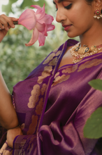 Load image into Gallery viewer, Alaru Purple Shikargah Brocade