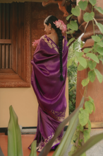 Load image into Gallery viewer, Alaru Purple Shikargah Brocade