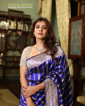 Load image into Gallery viewer, Hebah Patel – Pure Silk Saree with Woven Border &amp; All-Over Zari