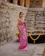 Load image into Gallery viewer, Purple Kadwa Banarasi Bridal Saree | ZARDOSI BANARASI