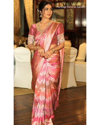 Amy Aela - Pure Banarasi Rankat silk saree.