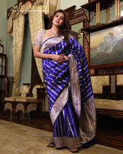 Load image into Gallery viewer, Hebah Patel – Pure Silk Saree with Woven Border &amp; All-Over Zari