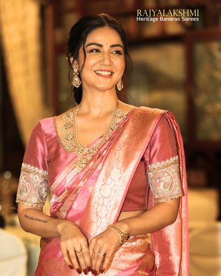 Amy Aela - Pure Banarasi Rankat silk saree.