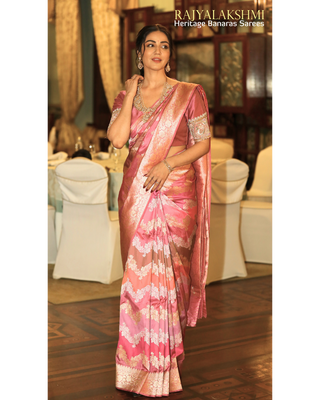 Amy Aela - Pure Banarasi Rankat silk saree.