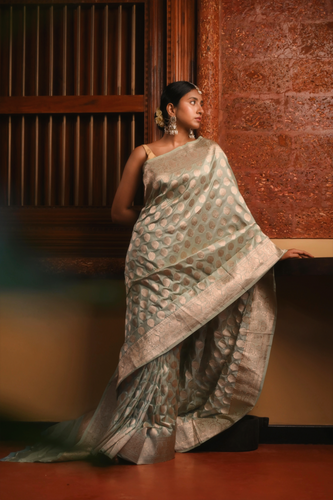 Alaru Sea Green Butti Katan