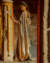 Load image into Gallery viewer, Green Shikargah Banarasi Bridal Saree | ZARDOSI BANARASI