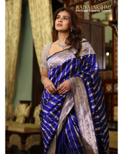 Load image into Gallery viewer, Hebah Patel – Pure Silk Saree with Woven Border &amp; All-Over Zari