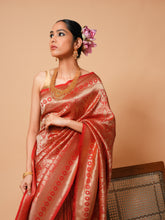 Load image into Gallery viewer, Banarasi Pure Silk Shikargah Saree | Pasidi Collection