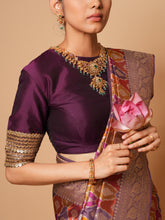 Load image into Gallery viewer, Banarasi Pure Silk Rankat Geometric Weave Saree | Pasidi Collection