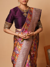 Load image into Gallery viewer, Banarasi Pure Silk Rankat Geometric Weave Saree | Pasidi Collection