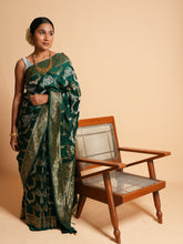 Load image into Gallery viewer, Banarasi Gajji Silk Shikargah Saree | Pasidi Collection
