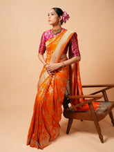 Load image into Gallery viewer, Banarasi Pure Silk Kadwa Meenakari Saree | Pasidi Collection
