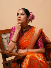 Load image into Gallery viewer, Banarasi Pure Silk Kadwa Meenakari Saree | Pasidi Collection
