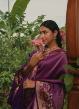 Load image into Gallery viewer, Alaru Purple Shikargah Brocade