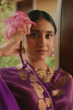 Load image into Gallery viewer, Alaru Purple Shikargah Brocade