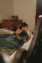 Load image into Gallery viewer, Alaru Emerald Kadwa Brocade Georgette