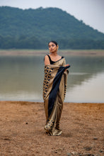 Load image into Gallery viewer, Enakshi Midnight Rebel Saree – Black Banarasi Pure Silk Brocade