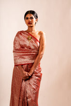 Load image into Gallery viewer, Classic red Banarasi silk brocade R 8569