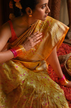 Load image into Gallery viewer, Alaru Mustard Geometric Meenakari