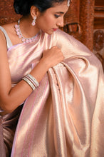 Load image into Gallery viewer, Alaru Pastel Rolex Signature Weave Lavender saree