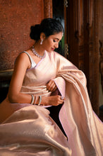 Load image into Gallery viewer, Alaru Pastel Rolex Signature Weave Lavender saree