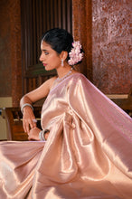 Load image into Gallery viewer, Alaru Pastel Rolex Signature Weave Lavender saree