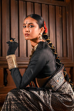 Load image into Gallery viewer, Alaru Black Roopa Zari Meenakari