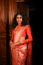Load image into Gallery viewer, Alaru Red Meenakari Brocade