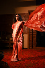 Load image into Gallery viewer, Alaru Red Meenakari Brocade