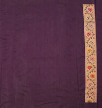 Load image into Gallery viewer, Purple Pure Silk With Kadwa Meenakari Saree | Banarasi Collection