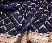 Load image into Gallery viewer, Blue Gajji Silk Saree | Banarasi Collection